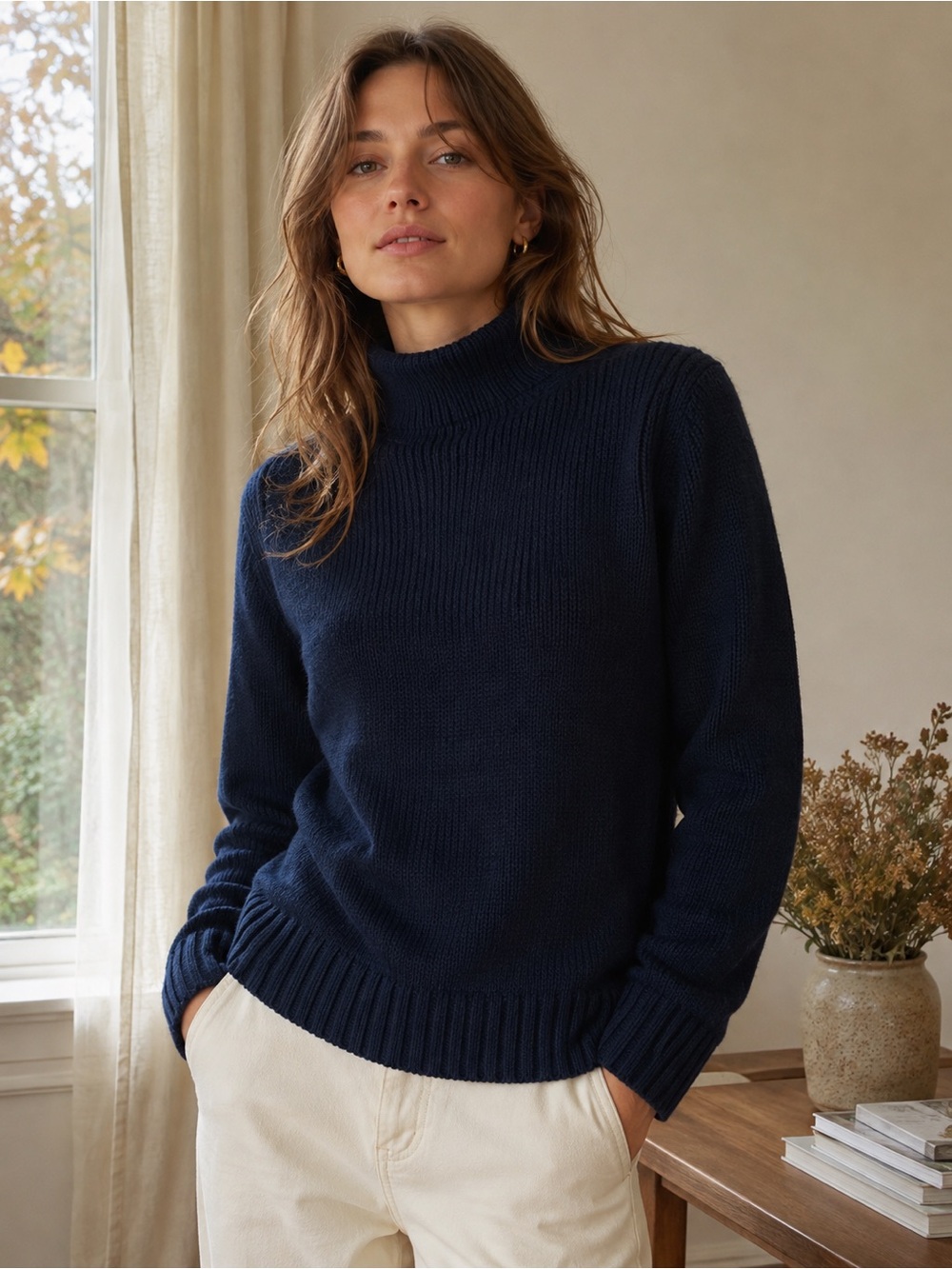 Jcrew Cotton Rollneck Sweater